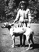 lady with dog stacked for photo